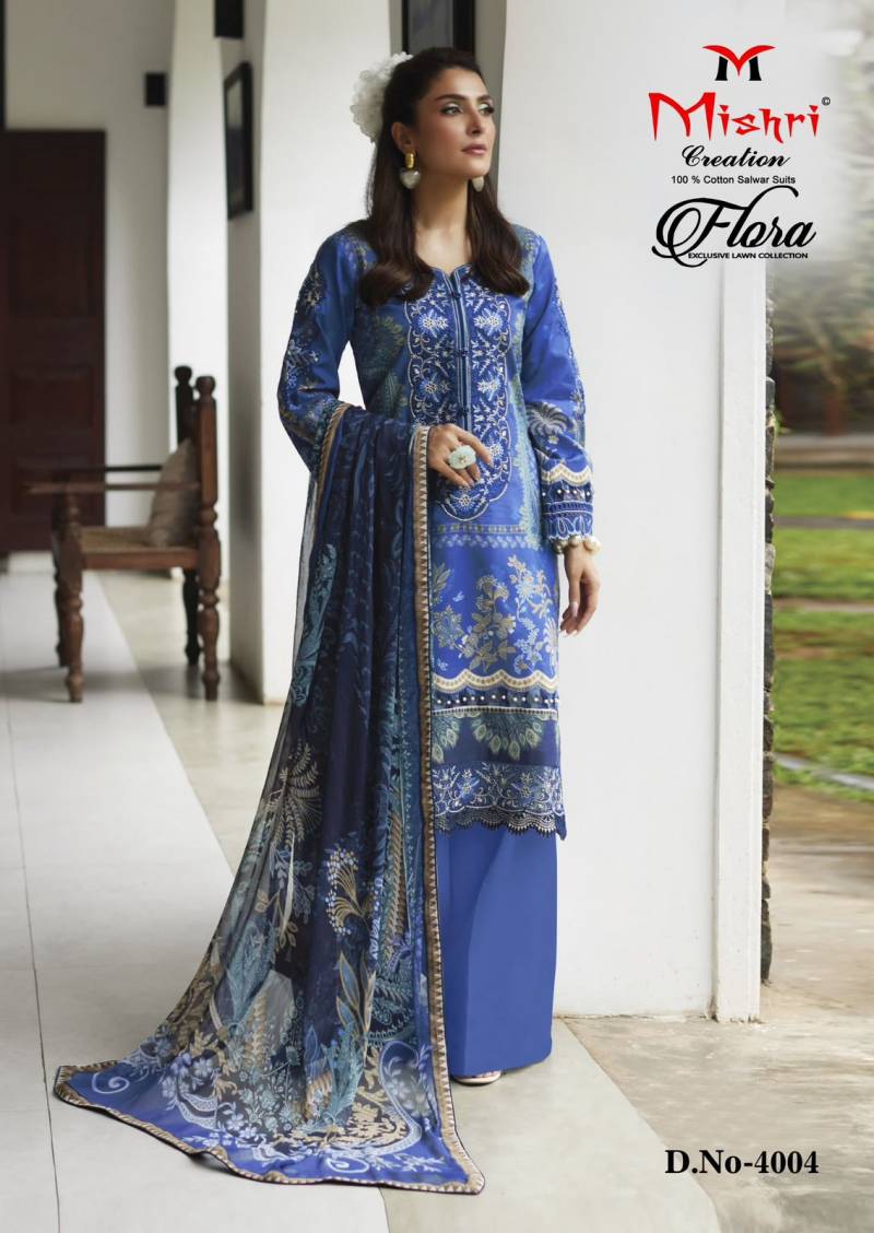 Mishri Flora 4 Lawn Cotton Printed Dress Material Collection