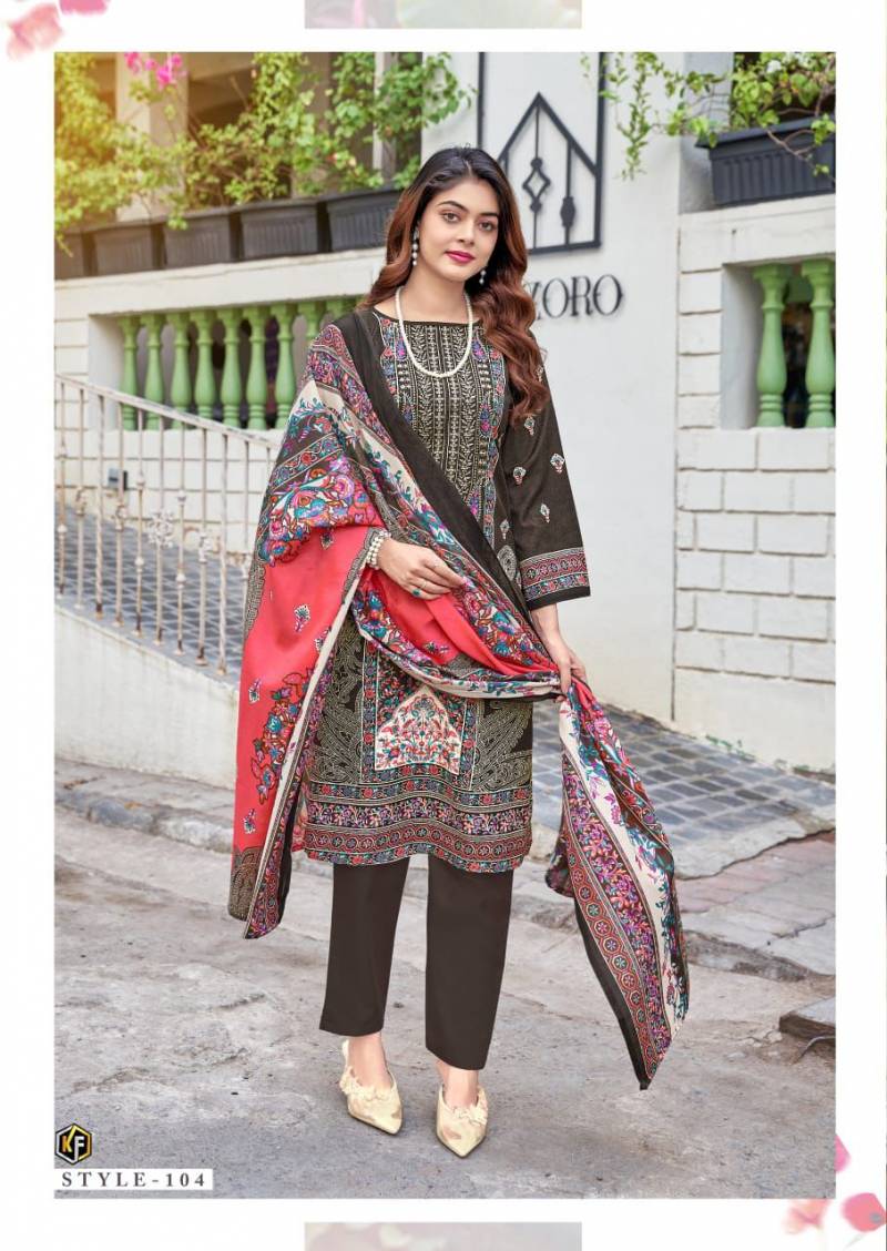 Keval Jazmin Embroidered Self Work Dress Material Collection