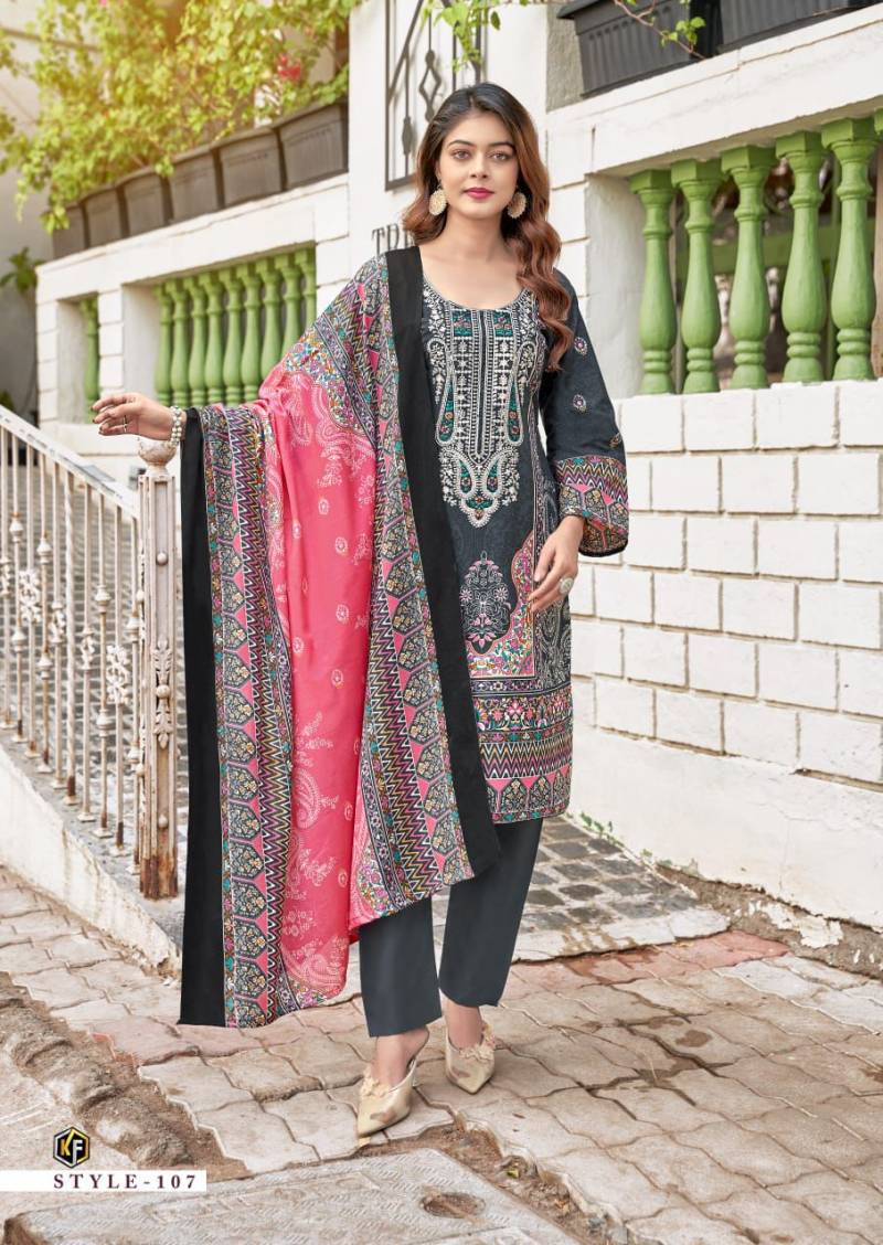 Keval Jazmin Embroidered Self Work Dress Material Collection