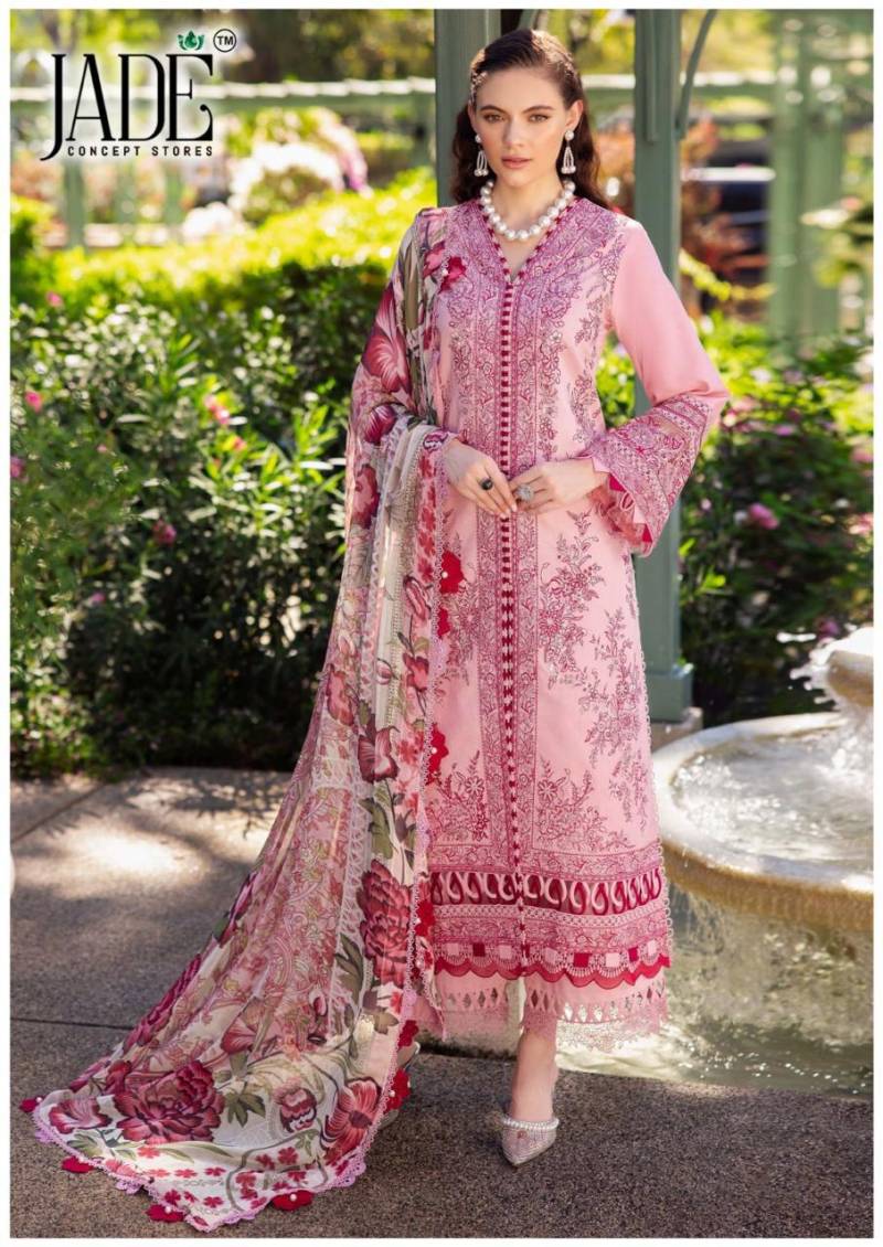 Jade Crimson Exclusive Lawn Vol 10 Dress Material Collection