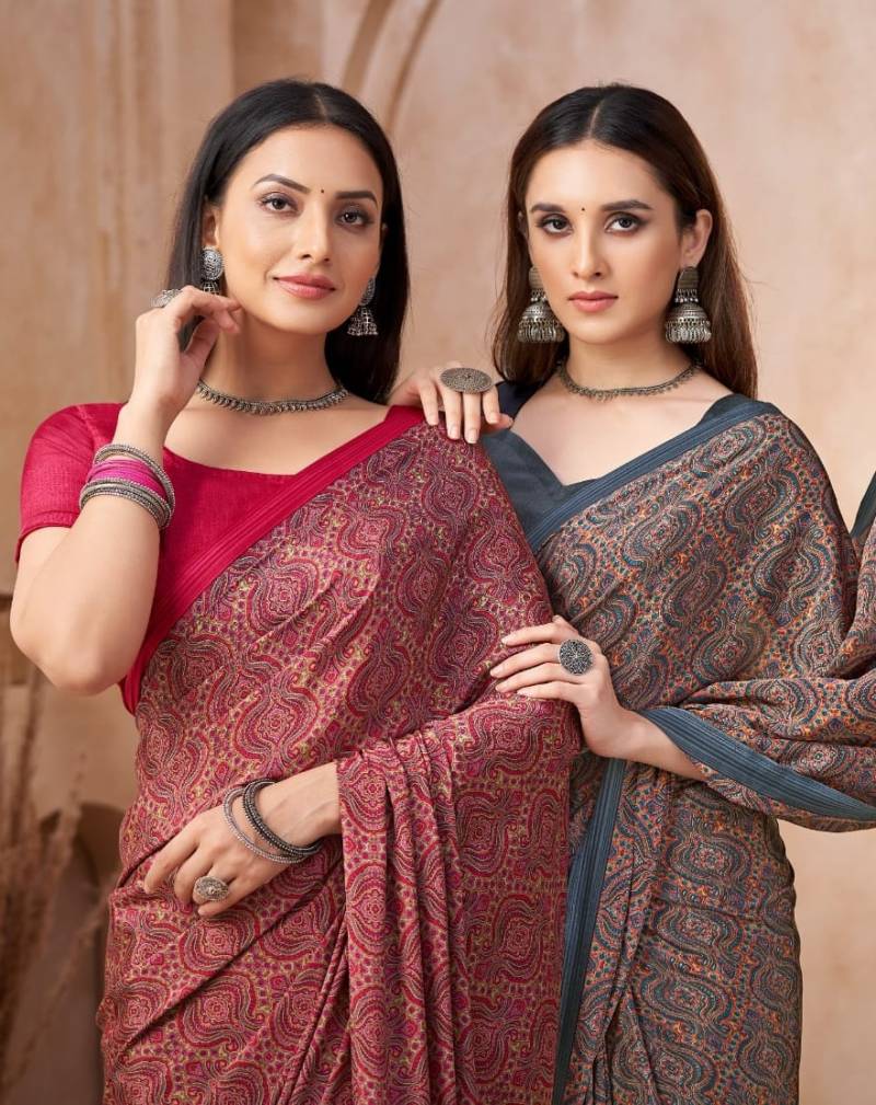 Ruchi Vivanta Silk 44 Crepe Silk Printed Saree Collection