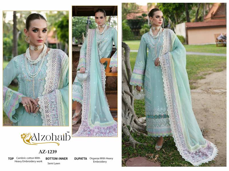 Alzohaib Zoya Vol 1 Cambric Cotton Pakistani Salwar Suits Collection