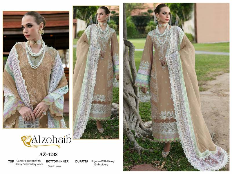 Alzohaib Zoya Vol 1 Cambric Cotton Pakistani Salwar Suits Collection
