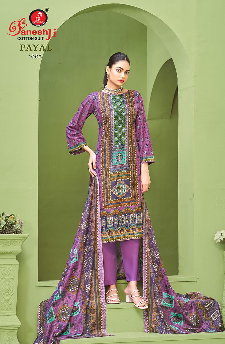 Ganeshji Payal Vol 1 Karachi Cotton Printed Dress Material Collection