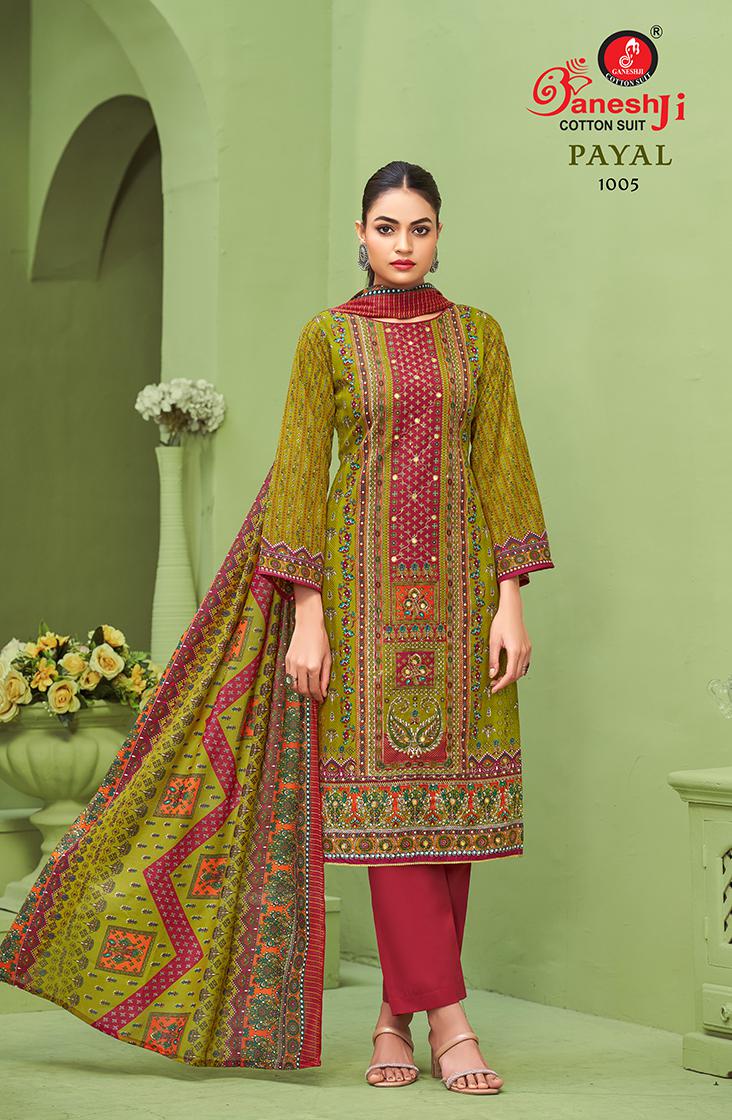 Ganeshji Payal Vol 1 Karachi Cotton Printed Dress Material Collection