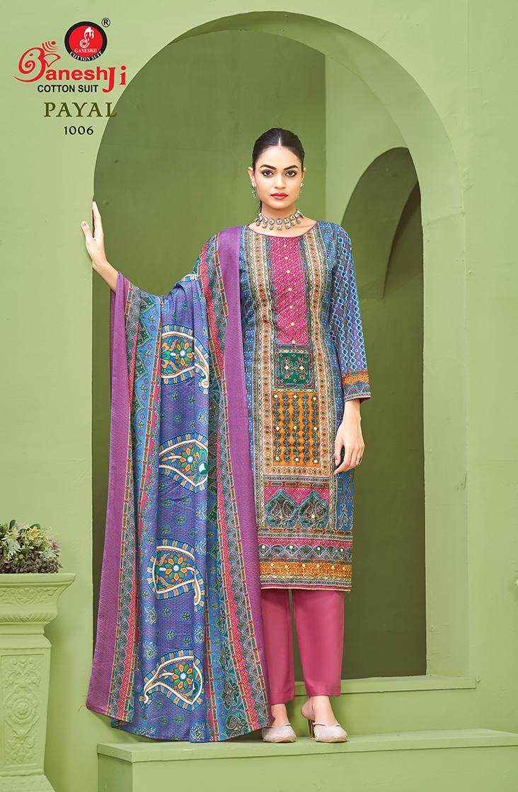 Ganeshji Payal Vol 1 Karachi Cotton Printed Dress Material Collection