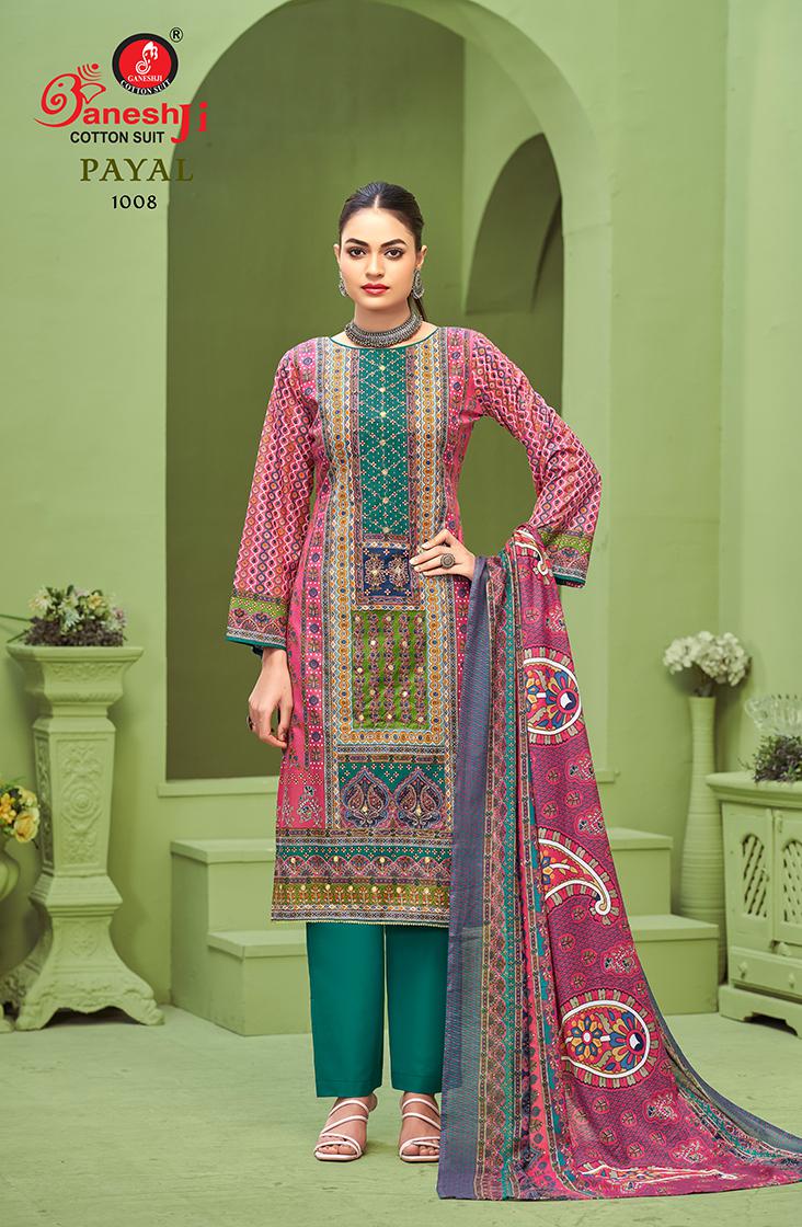 Ganeshji Payal Vol 1 Karachi Cotton Printed Dress Material Collection