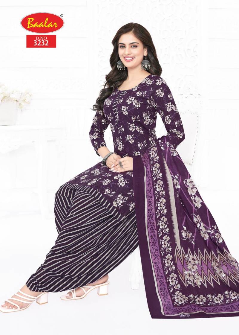 Baalar Zaara Patiyala Vol 32 Fancy Cotton Dress Material Collection