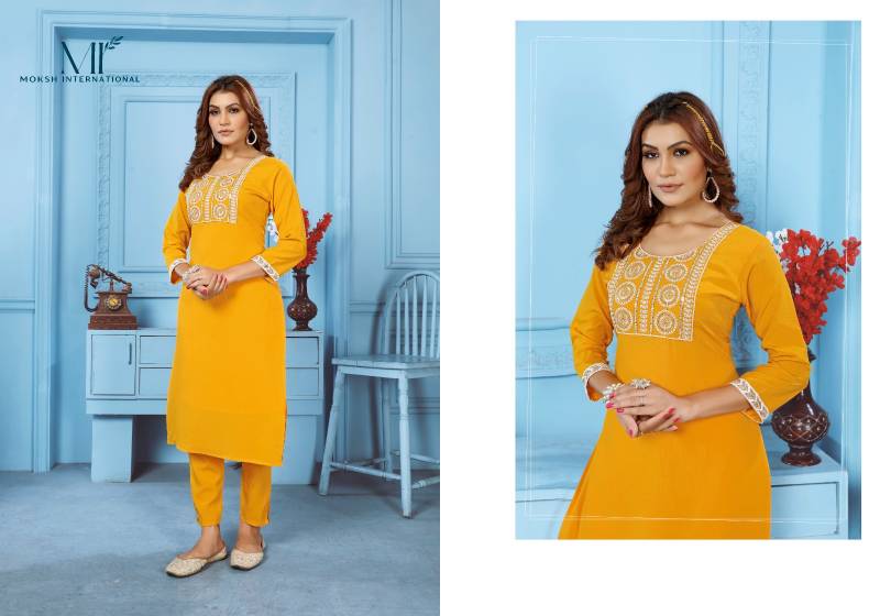 Moksh Goldy Vol 2 Cotton Kurti With Bottom Collection
