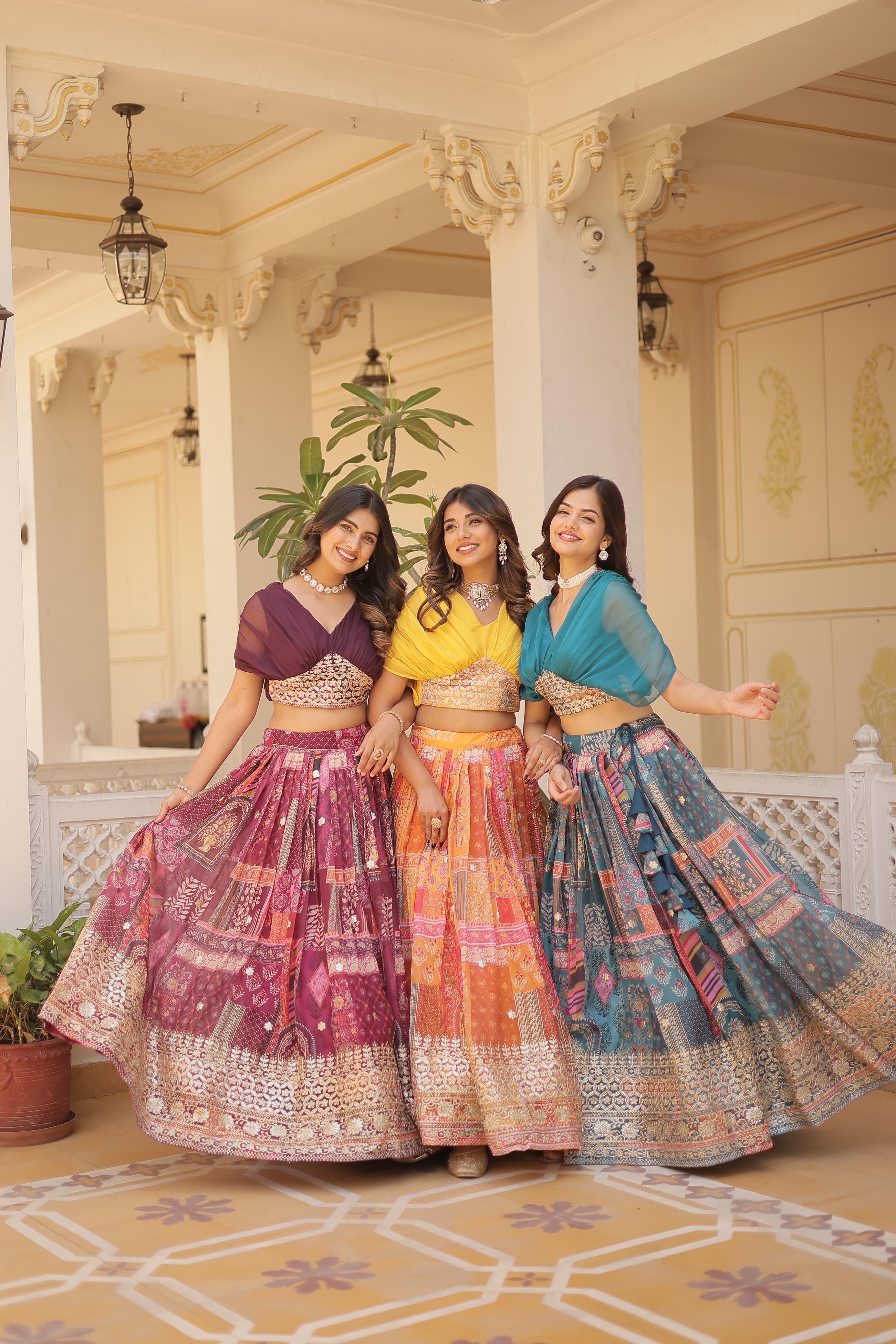 Lekha KA 5032 Russian Silk Digital Printed Rich Looks Lehenga Choli