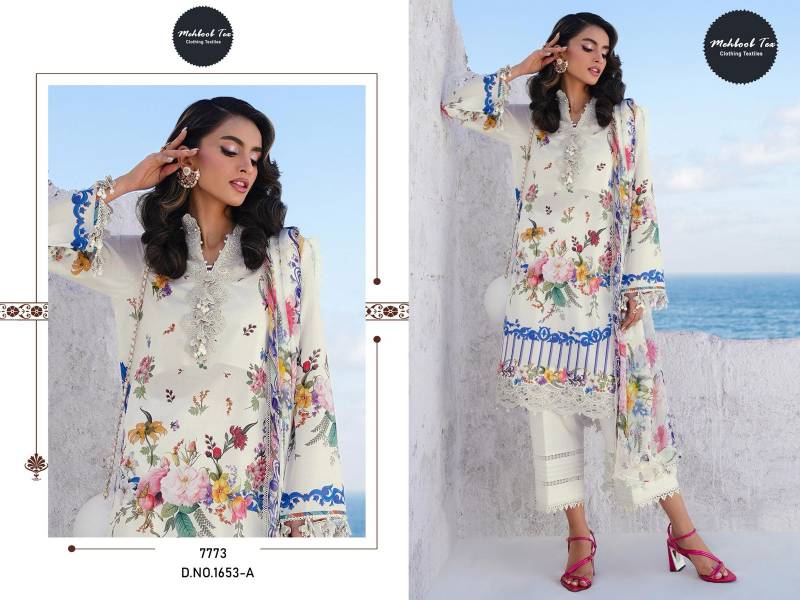 Mehboob Tex 1653 A And B Chiffon Dupatta Pakistani Salwar Suits