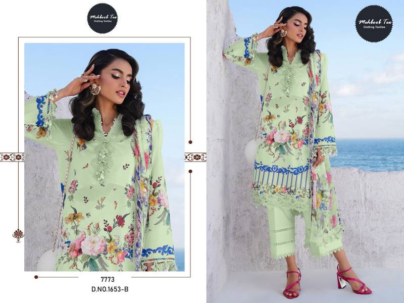 Mehboob Tex 1653 A And B Chiffon Dupatta Pakistani Salwar Suits