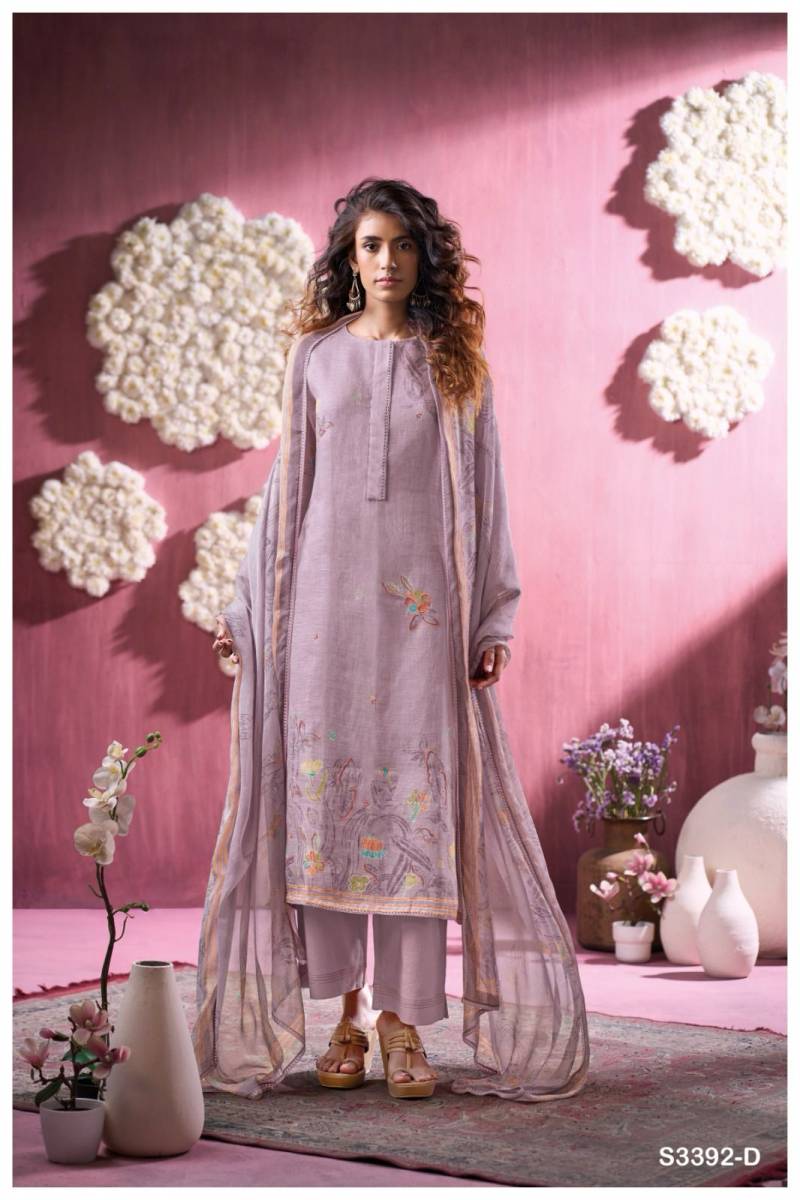 Ganga Florissa Linen Printed Fancy Salwar Suit Collection