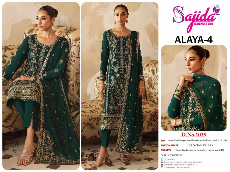 Sajida 1035 Georgette Pakistani Salwar Kameez Collection