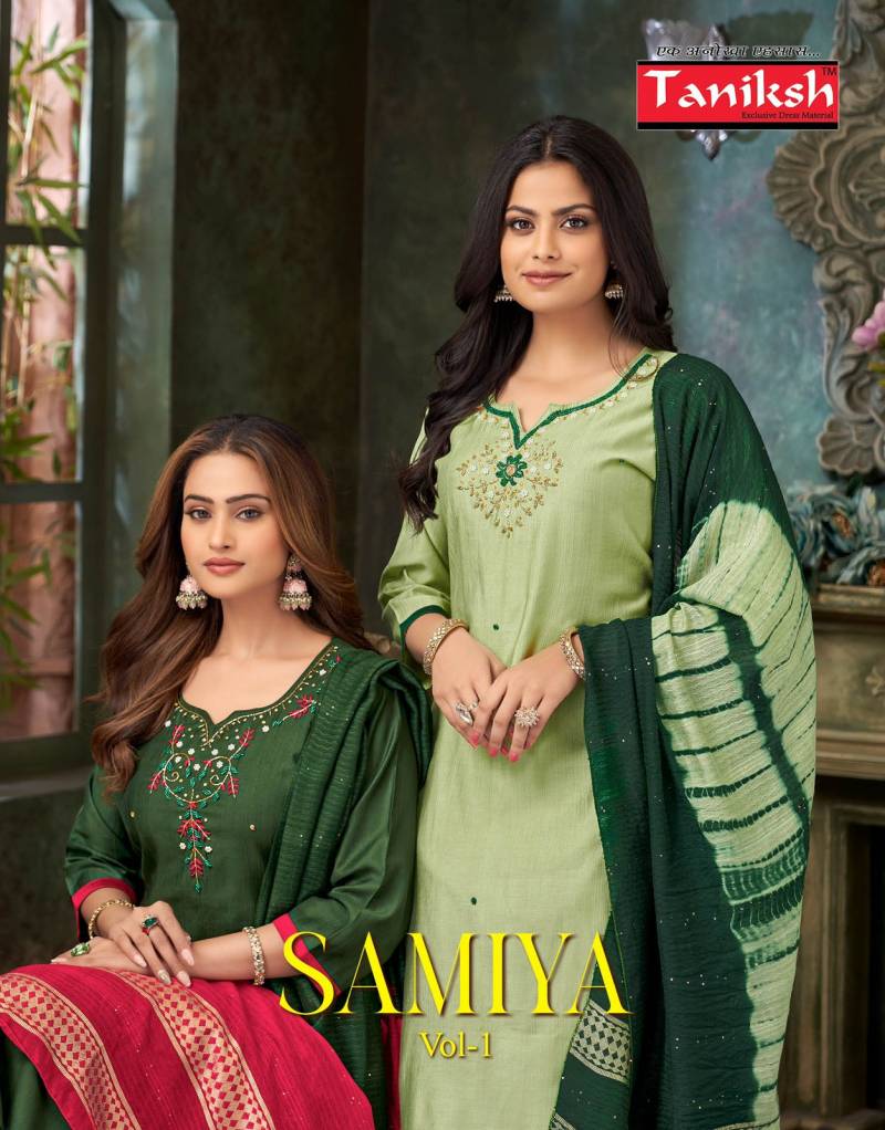 Taniksh Samiya Vol 1 Vatican Kurti Bottom With Dupatta Collection