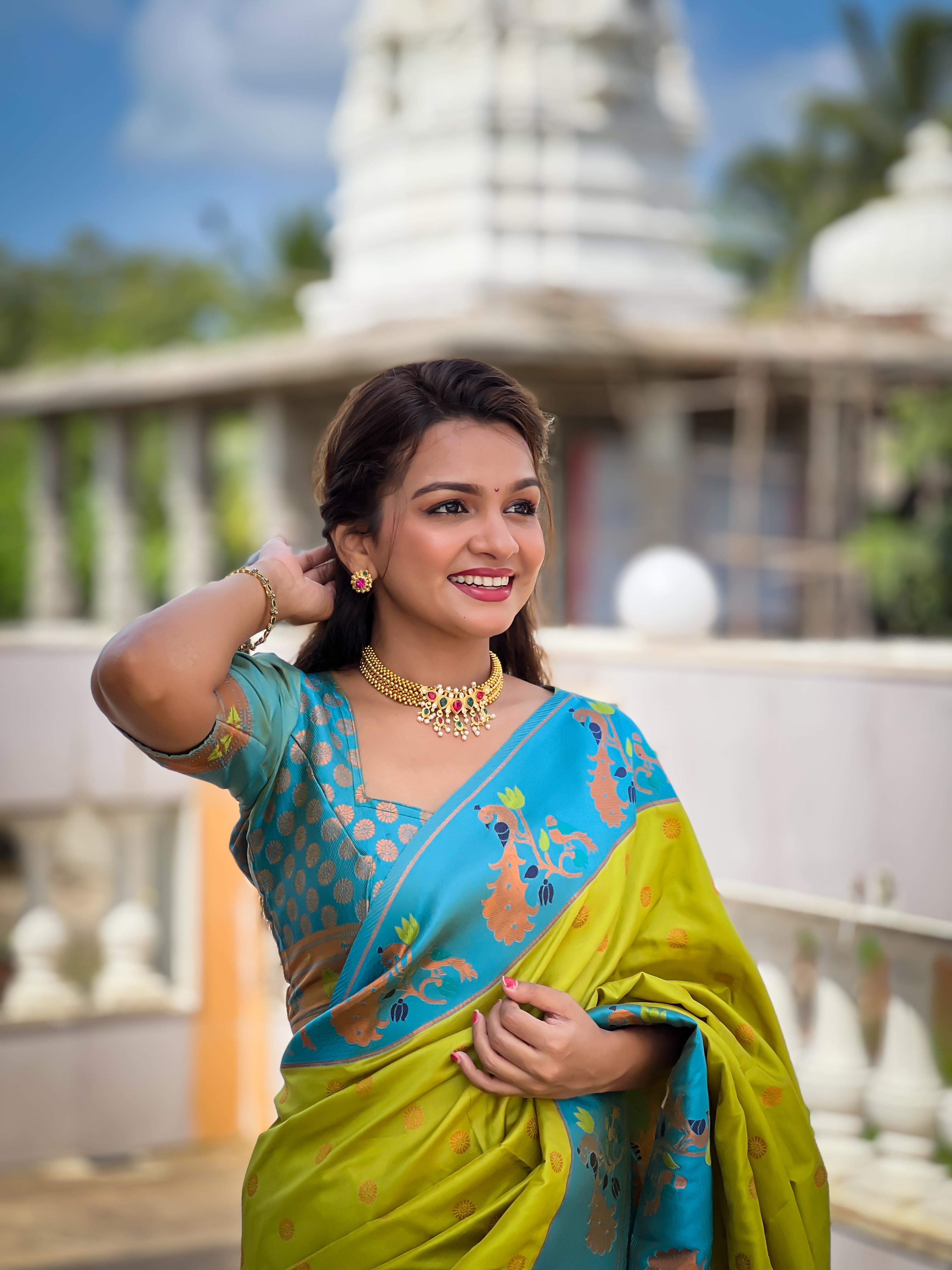 Lekha MN Paithani Soft Pethani Silk Zari Weaving Saree Collection