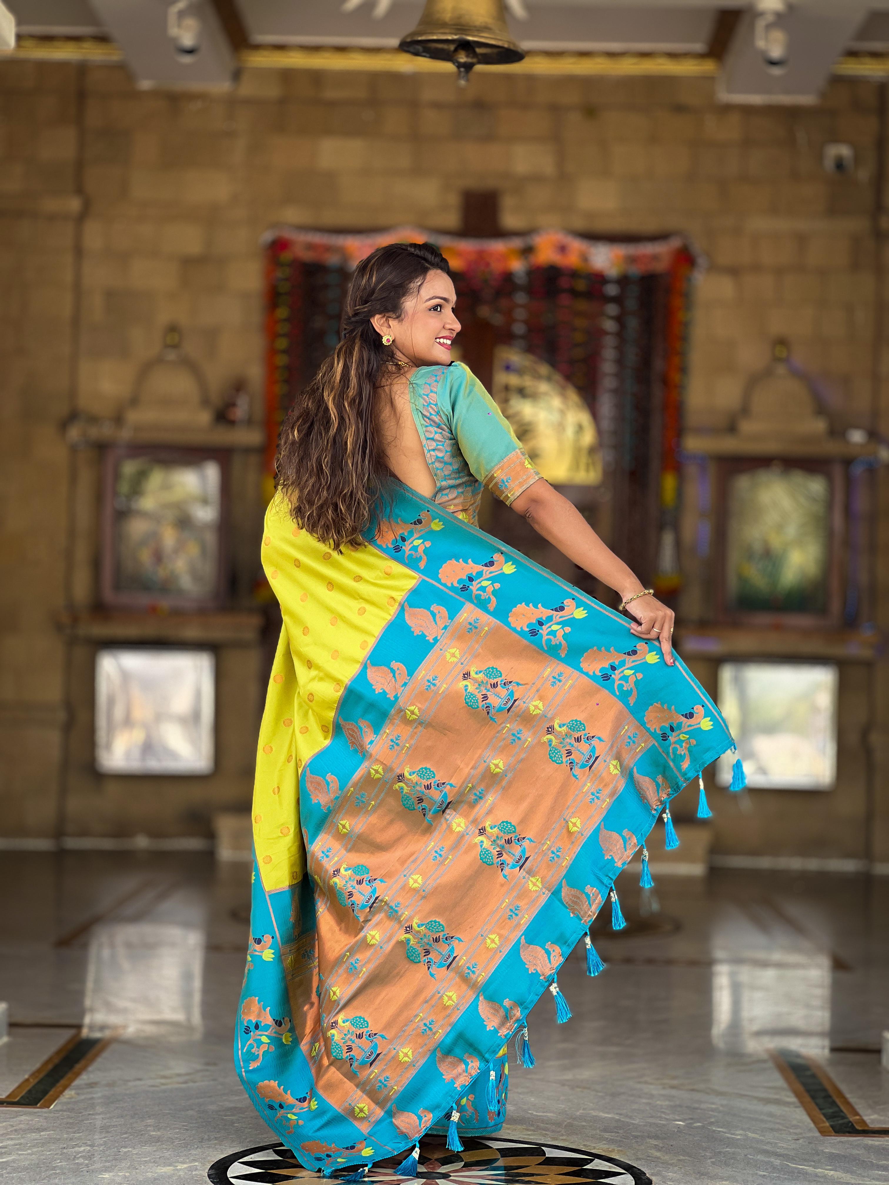 Lekha MN Paithani Soft Pethani Silk Zari Weaving Saree Collection