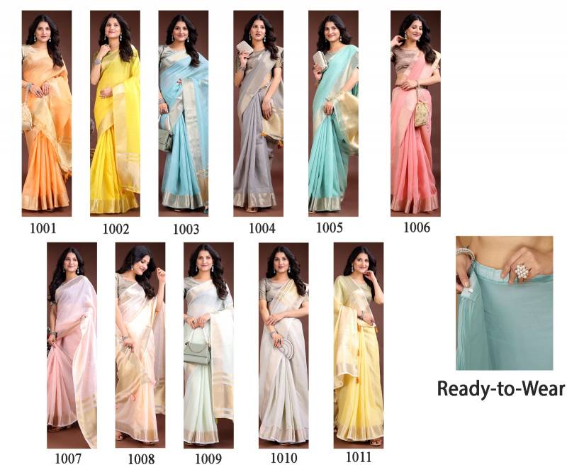 Astita Tayaari Festive Wear Stylish Cotton Saree Collection