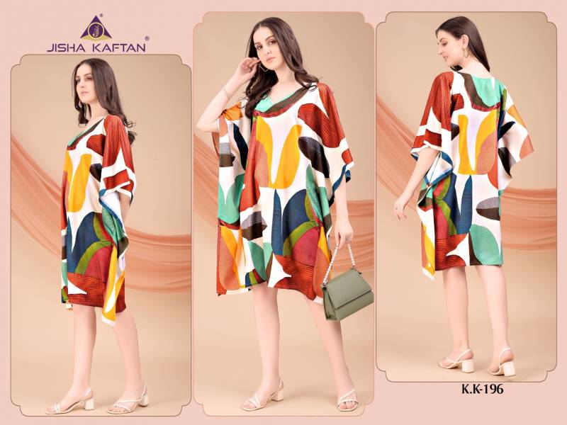 Jisha Kurti Kaftan Vol 12 Poly Crepe Kaftan Collection