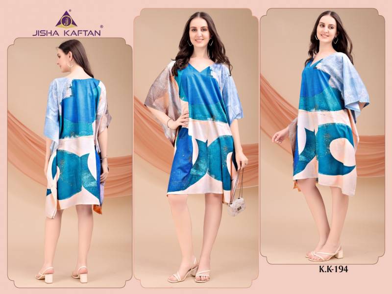 Jisha Kurti Kaftan Vol 12 Poly Crepe Kaftan Collection