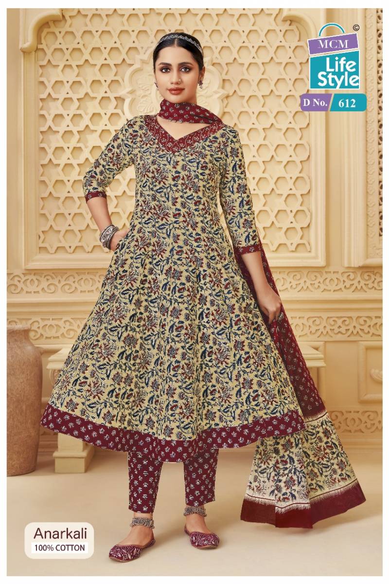 Mcm Anarkali Vol 6 Cotton Readymade Suit Collection