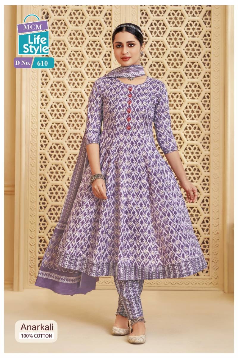 Mcm Anarkali Vol 6 Cotton Readymade Suit Collection