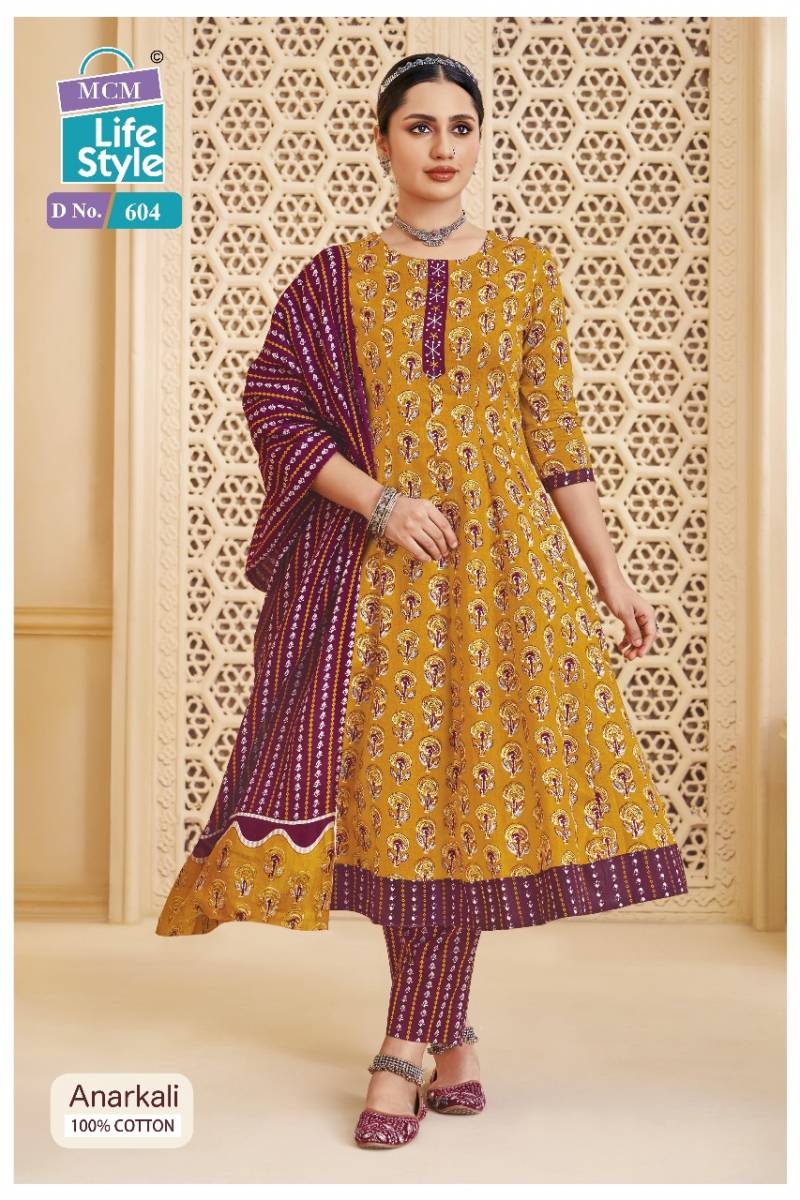 Mcm Anarkali Vol 6 Cotton Readymade Suit Collection