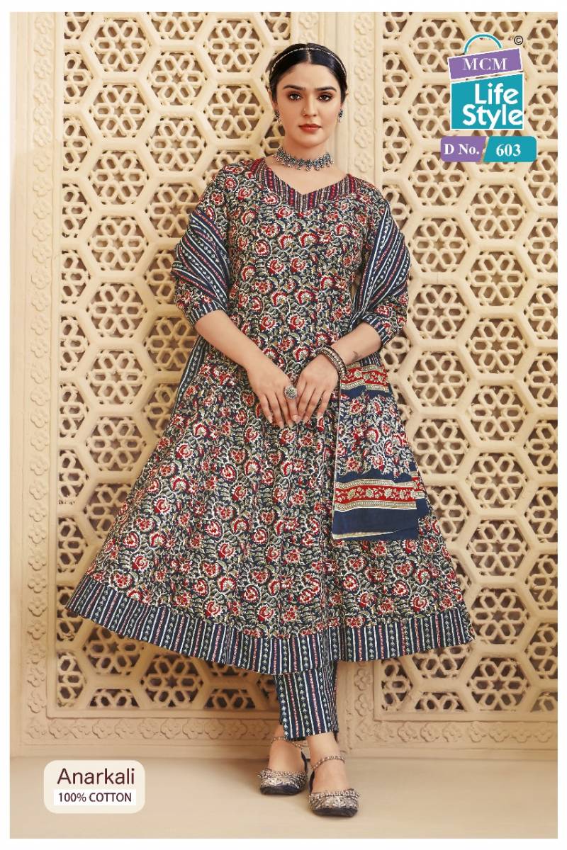 Mcm Anarkali Vol 6 Cotton Readymade Suit Collection