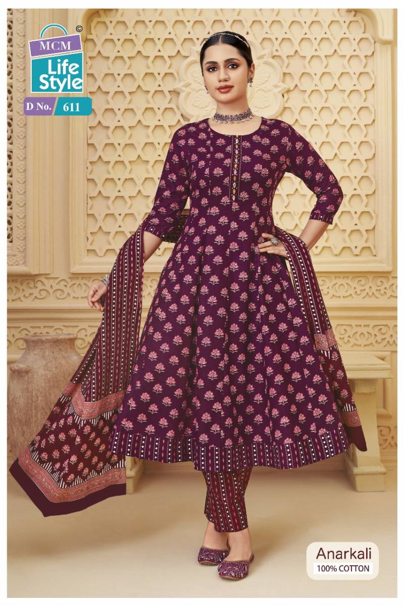 Mcm Anarkali Vol 6 Cotton Readymade Suit Collection