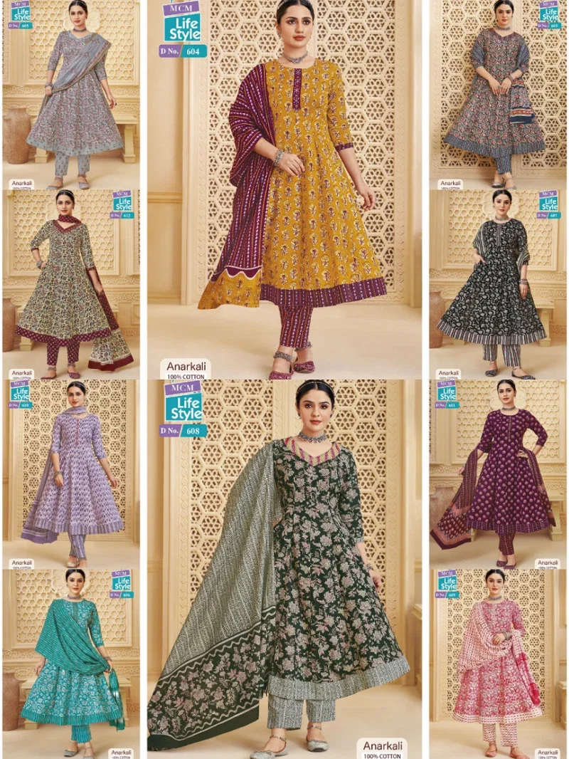 Mcm Anarkali Vol 6 Cotton Readymade Suit Collection