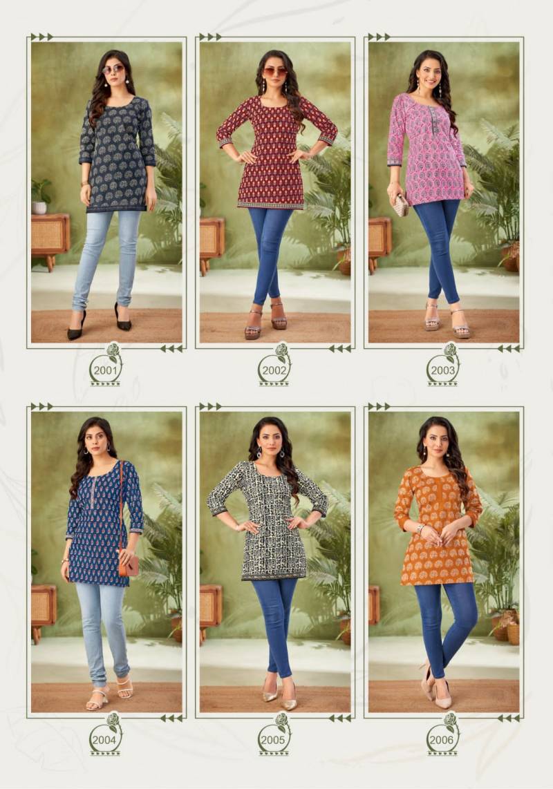 Miss World Khushi Vol 2 Cotton Short Tops Collection