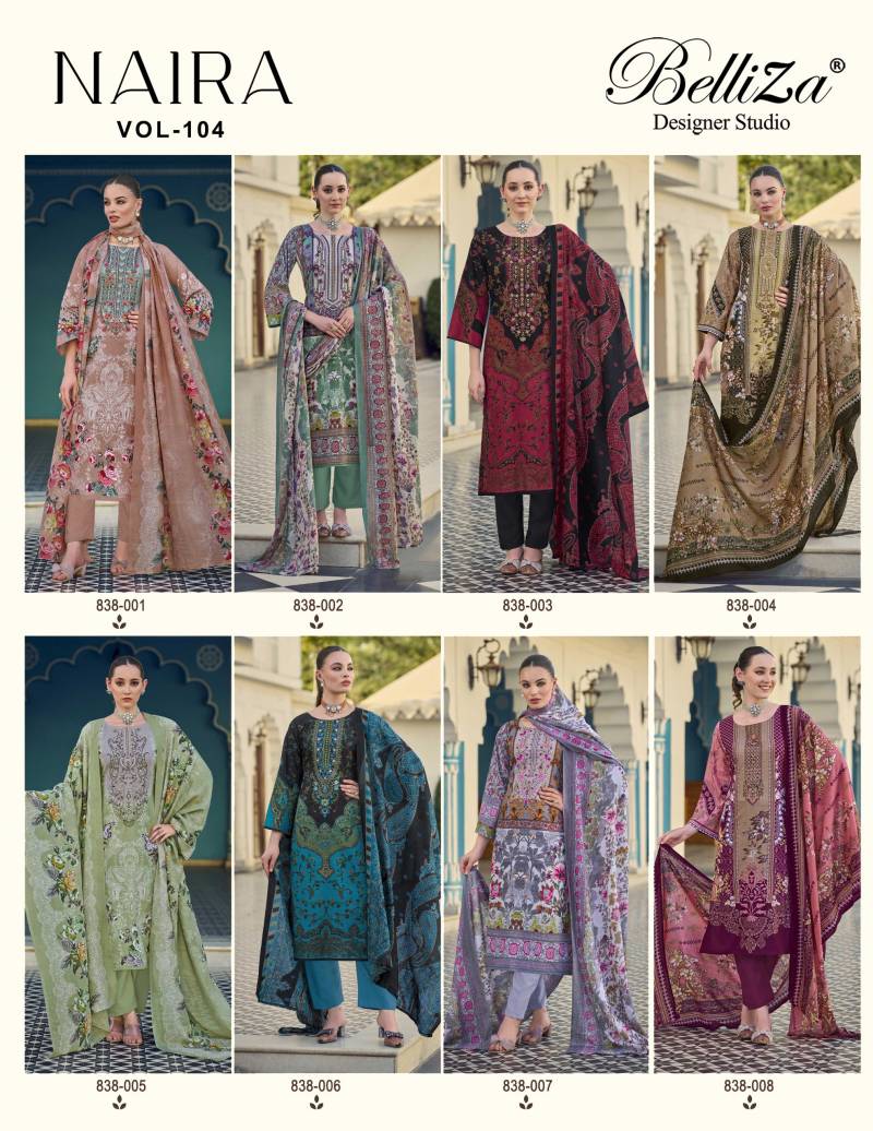 Belliza Naira Vol 104 Readymade Cotton Digital Printed Collection