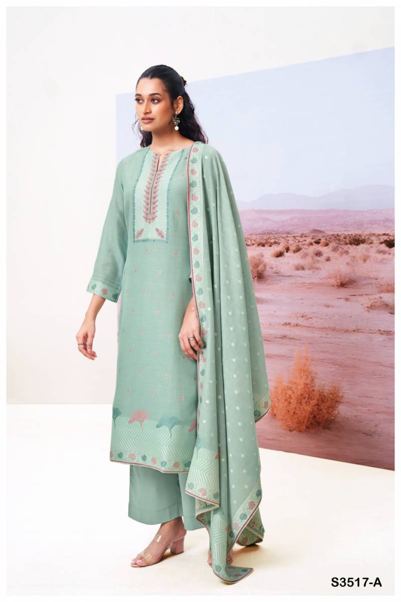 Ganga Cracia Viscose Silk Jacquard Salwar Suit Collection