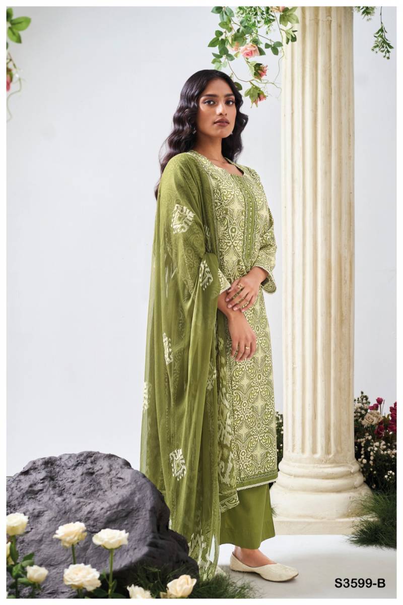 Ganga Christa Cotton Printed Embroidered Salwar Suit Collection