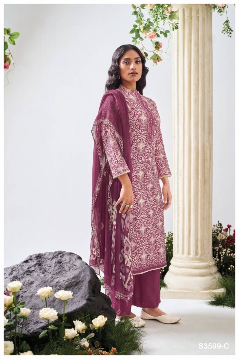 Ganga Christa Cotton Printed Embroidered Salwar Suit Collection