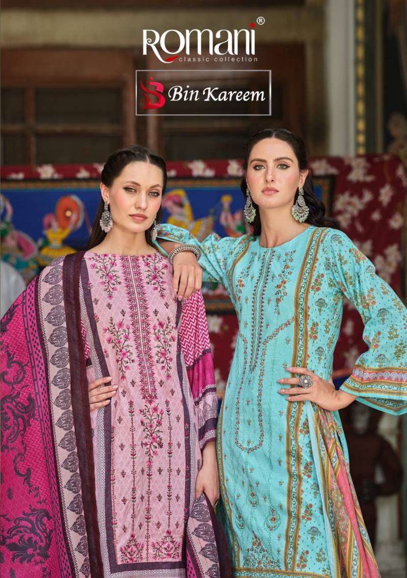 Romani Bin Kareem Soft Cotton Digital Printed Dress Material Collection