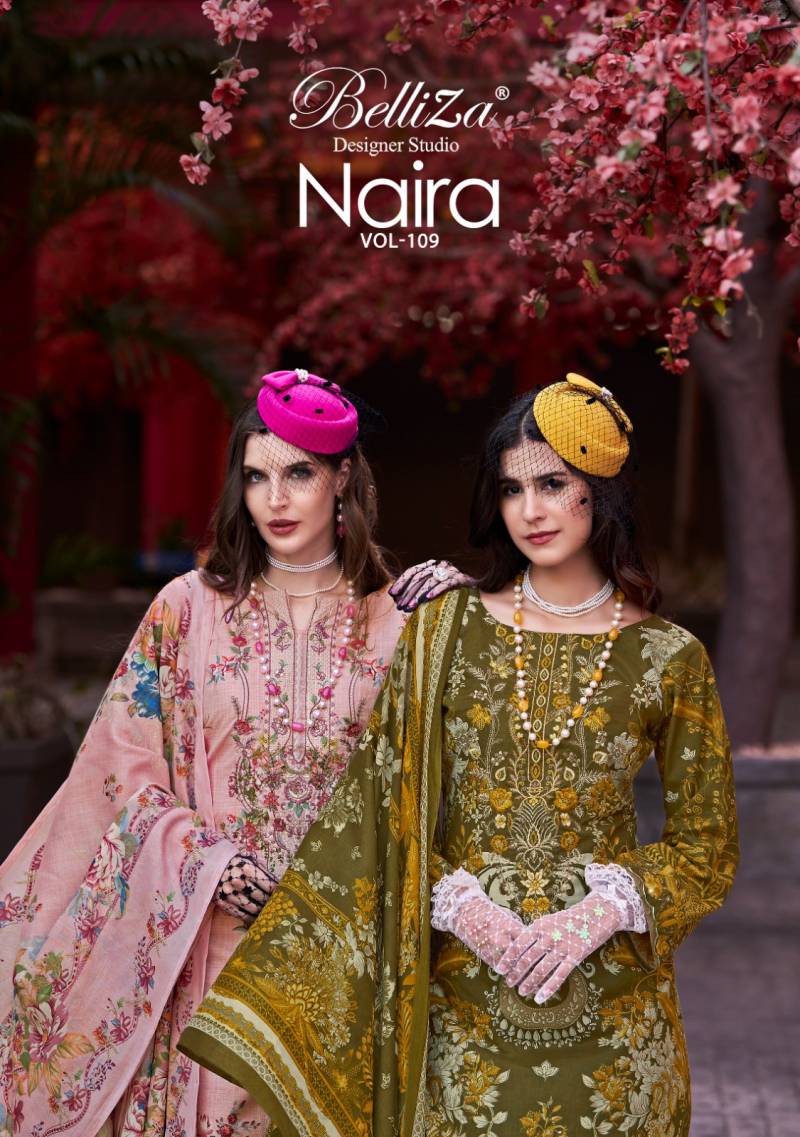 Belliza Naira Vol 109 Cotton Digital Printed Dress Material Collection