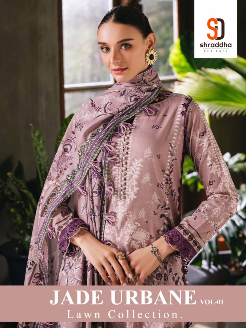 Shraddha Jade Urbane Vol 1 Cotton Dupatta Pakistani Suits Collection