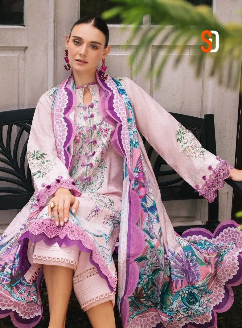 Shraddha Jade Urbane Vol 1 Chiffon Dupatta Pakistani Suits Collection