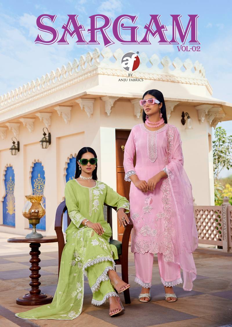Af Sargam Vol 2 Maslin Kurti Bottom With Dupatta Collection