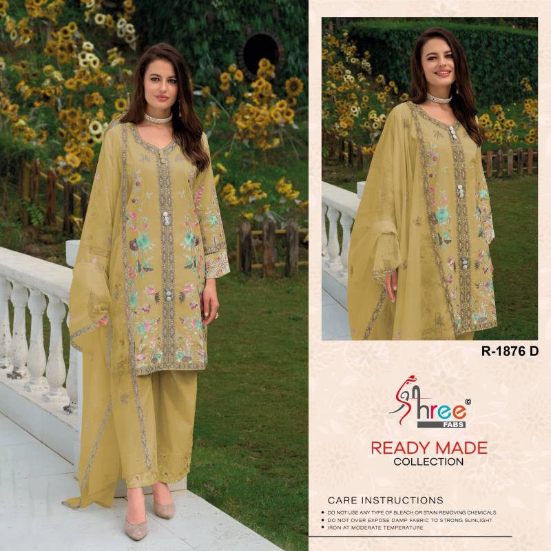 Shree R 1876 Cambric Cotton Ready Made Pakistani Salwar Suits