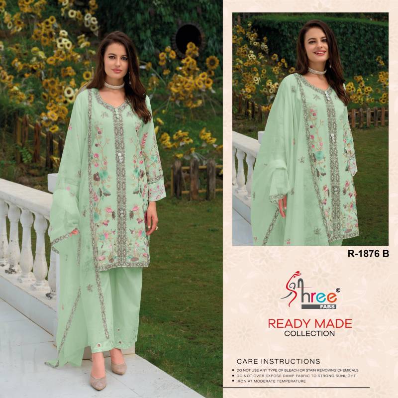 Shree R 1876 Cambric Cotton Ready Made Pakistani Salwar Suits