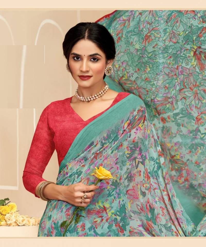 Ruchi Ragaa Georgette 17 Printed Saree Collection