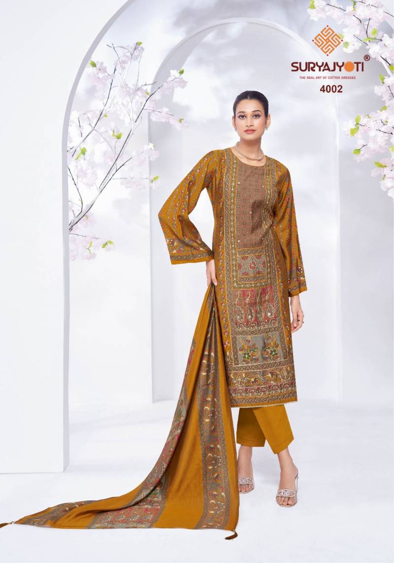 Suryajyoti Kanchan Vol 4 Modal Printed Dress Material Collection
