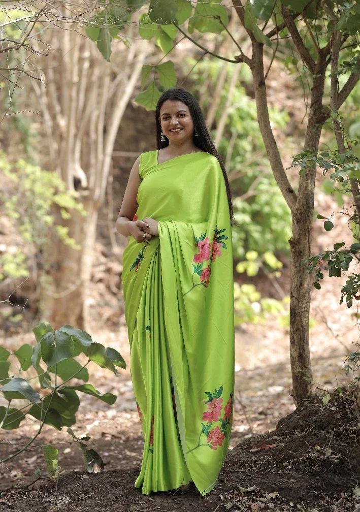 Sf Sizzler 7 Japan Satin Digital Printed Fancy Saree