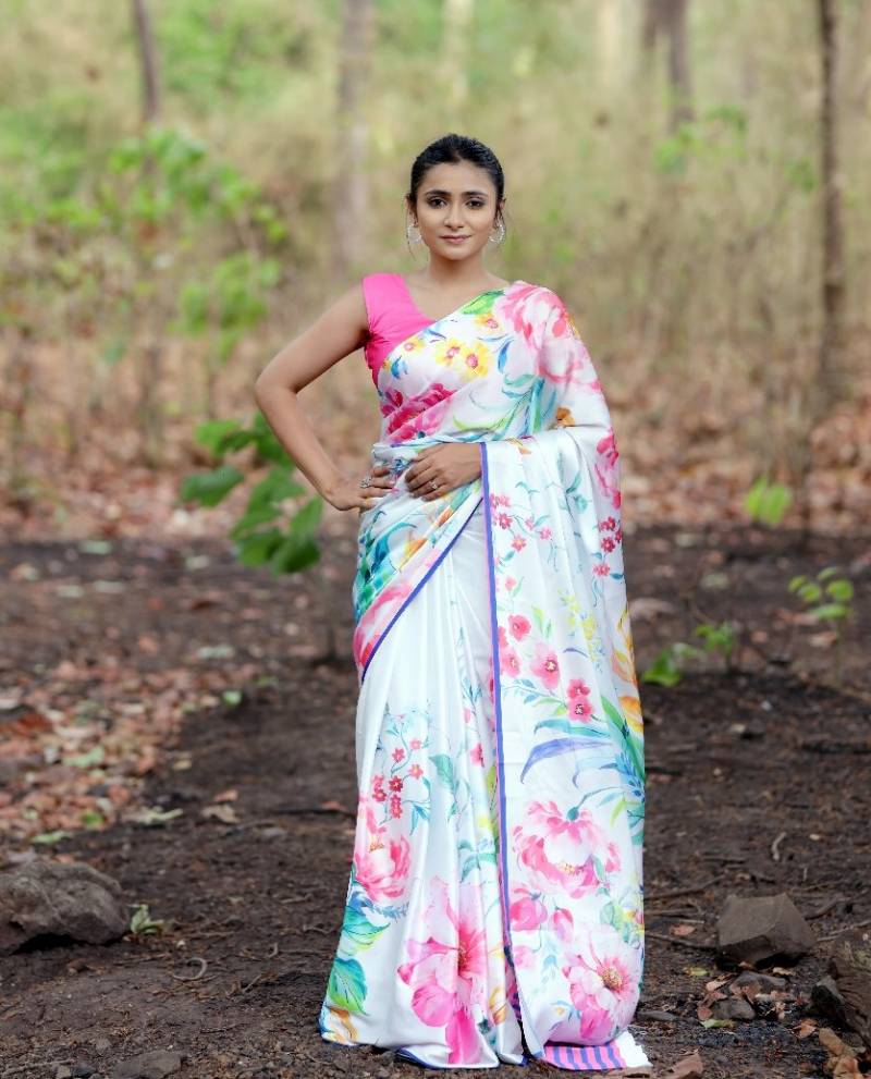 Sf Sizzler 7 Japan Satin Digital Printed Fancy Saree