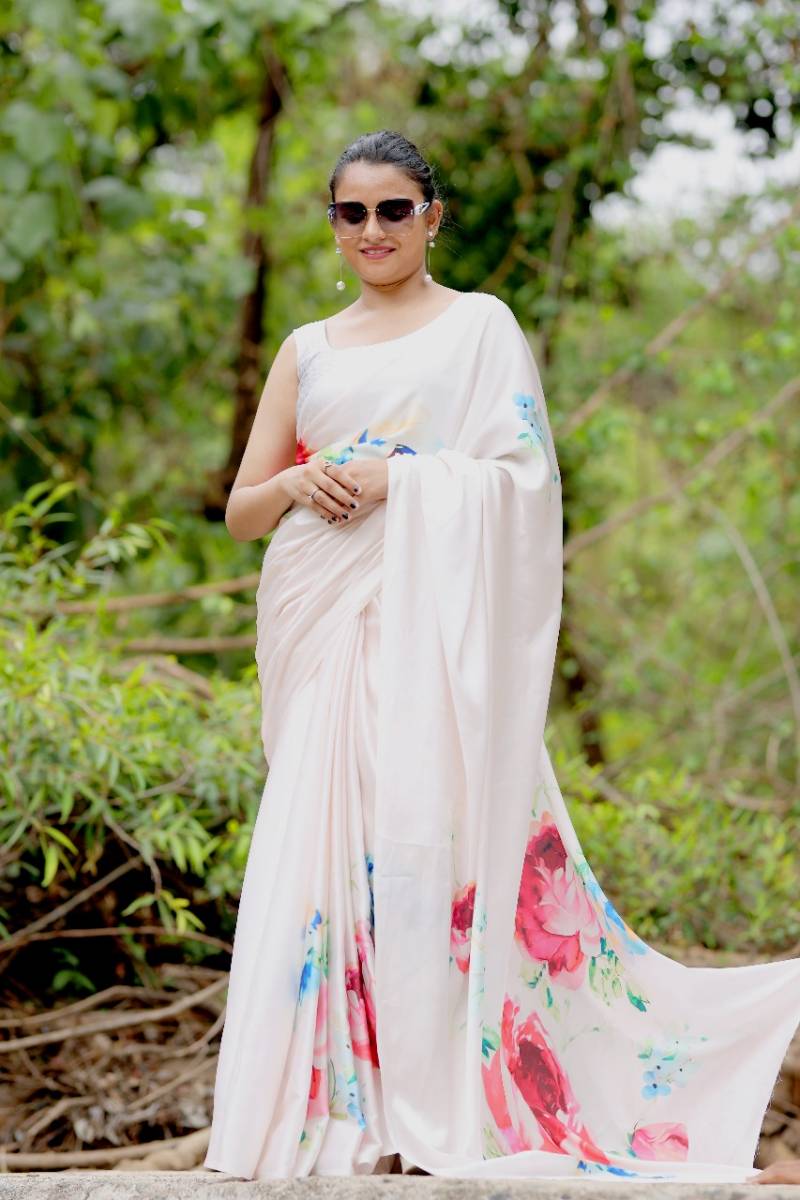 Sf Sizzler 7 Japan Satin Digital Printed Fancy Saree