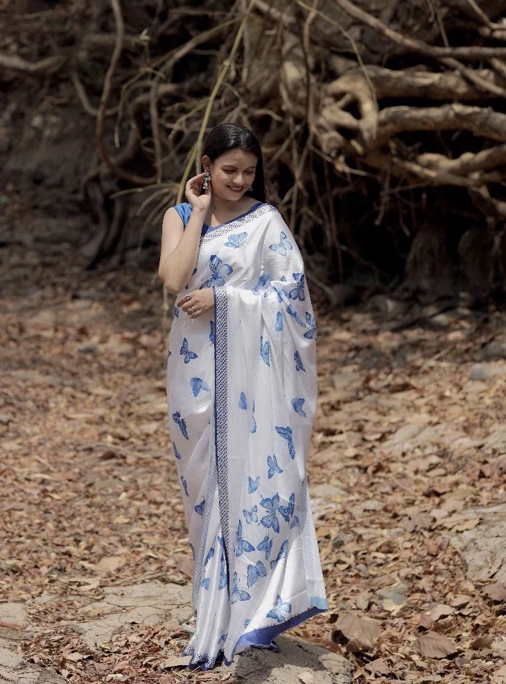 Sf Sizzler 7 Japan Satin Digital Printed Fancy Saree