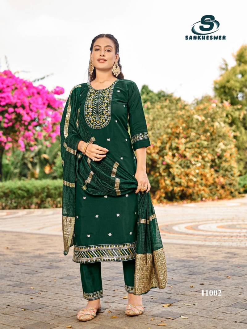 Sankheswer Sofia Vol 1 Roman Silk Readymade Collection