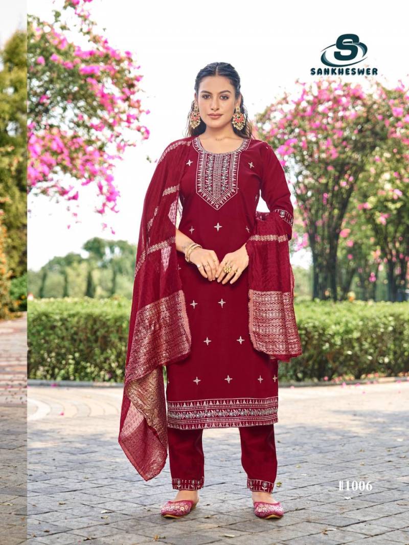 Sankheswer Sofia Vol 1 Roman Silk Readymade Collection